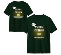 MOSGDBV Tee Shirt Personnalisable - T Shirt Personnalisé Imprimé Homme Femme avec Logo Texte Photo, Créez Votre Propre T-Shirt, Couple Drôle, Idée Cadeau Unisexe