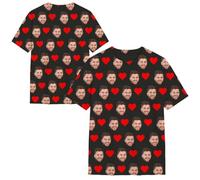 MOSGDBV Tee Shirt Personnalisable - T Shirt Personnalisé Imprimé Homme Femme avec Logo Texte Photo, Créez Votre Propre T-Shirt, Couple Drôle, Idée Cadeau Unisexe
