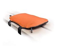 Mosh Kamper Outdoor Coussin de siège en gel avec mousqueton, tapis de siège d'extérieur/coussin en gel, imperméable, portable, tapis de siège en tissu Oxford (orange/noir)