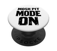 Mosh Pit Mode on Music Statement pour Les Fans de Rock et de métal PopSockets PopGrip Adhésif