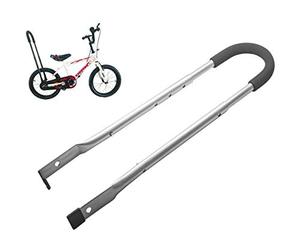 MoShay Poignée d'équilibre pour vélo d'enfant, barre de poussée de sécurité (gris1)