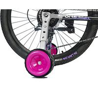 MOSHAY Roues d'entraînement pour vélo avec image à déplacer pour zoomer - Convient pour vélos pour enfants de 40,6, 45,7, 50,8, 55,9 et 61 cm - Rose