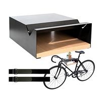 MOSHAY Support mural pour vélo en bois d'aluminium - Support de vélo pour vélo de route, vélo de gravier, vélo de tourisme - Support de vélo mural pour rangement intérieur pour garage, salon