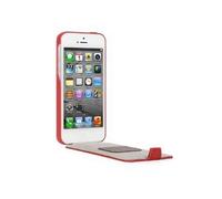 Moshi Concerti - Etui pour téléphone portable - cuir texturé - rouge airelle - pour Apple iPhone 5