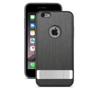 Coque pour iPhone 6 Plus/6SPlus iGlaze Rigide avec Pied KAMELEON Noir