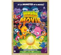 Moshi Monsters - Poster - Movie - One Sheet + cadre interchangeable, Shinsuke® Maxi MDF hêtre, vitre acrylique