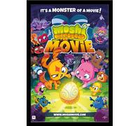 Moshi Monsters - Poster - Movie - One Sheet + cadre interchangeable, Shinsuke® Maxi MDF noir, vitre acrylique