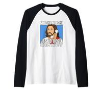 Moshi Moshi Jesus Desu | Drôle Anime Meme | Humour Japonais Manche Raglan