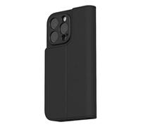 Moshi Overture MagSafe - Étui à rabat en cuir 3 en 1 pour iPhone 16 Pro Max (Noir anthracite)