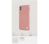 Moshi Vesta - Coque de protection pour téléphone portable - tissu - rose macaron - pour Apple iPhone XS Max Rose G