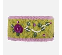 Moshiki Bandeau chaud LALI - Avec doublure en polaire de coton bio - 100 % laine - Doublure 100 % coton (kbA) - Taille unique (vert, taille unique)