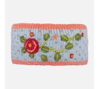 Moshiki Bandeau chaud LALI - Avec doublure en polaire de coton bio - 100 % laine - Doublure 100 % coton (kbA) - Taille unique (bleu, taille unique)