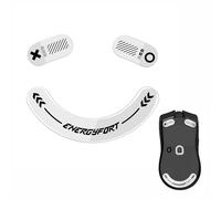 MOSHOU Patins à bords arrondis et incurvés compatibles avec les pieds de souris de jeu Razer Viper V2 Pro, semelle super rapide, lisse et durable, kit de mise à niveau professionnel (blanc)