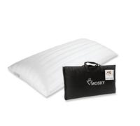 Moshy Oreiller en Latex Maby 70x40 cm - Soutien Cervical Ergonomique - Respirant et Adaptable - Fermeté Moyenne - Housse Double Coton Lavable