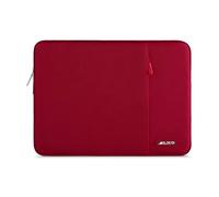 MOSISO 13 Pouces Housse Ordinateur Portable,Compatible avec MacBook Air M4 M3 M2 M1 2025-2018 / Pro M2 M1 2025-2016,Laptop Sleeve Polyester Verticale Sac avec Poche,Rouge