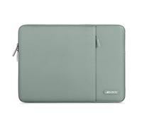 MOSISO 13 Pouces Housse pour Ordinateur Portable,Compatible avec MacBook Air M4 M3 M2 M1 2025-2018 / Pro M2 M1 2025-2016,Laptop Sleeve Polyester Verticale Sac avec Poche, Vert Antique