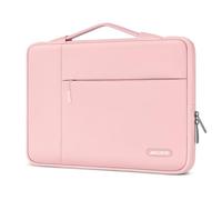 MOSISO 16 Pouces Housse Ordinateur Portable avec Poignée,Compatible avec MacBook Pro 16 Pouces, HP Acer Dell Lenovo ASUS, 15-15,6" Notebook,Sacoche Multifonction en Polyester,Rose Craie