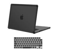 MOSISO Anti-Crackage Coque Compatible avec MacBook Air 15 Pouces M5-M2 | Anti-Doigt Étui avec Pare-Chocs TPU&Housse Clavier,Pour MacBook Air 15" A3448 A3241 M3 A3114 A2941 2026-2023,Noir