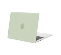 MOSISO Compatible avec MacBook Air 13 Pouces Coque M4 M3 M2 2025-2022 Touch ID Liquid Retina de 13,6 Pouces, Coque Protection Rigide pour Mac Air M4 M3 M2 13 A3240 A3113 A2681,Sage Vert
