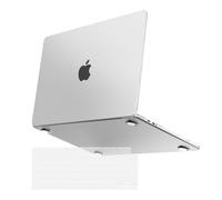 MOSISO Compatible avec MacBook Air 13 Pouces M4 M3 M2 2025 2024 2023 2022 A3240 A3113 A2681,Coque Rigide Ultra-fin Anti-Empreintes Digitales Mate pour MacBook Air 13,6 & Protection Clavier,Translucide