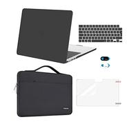 MOSISO Compatible avec MacBook Air 13 Pouces M4 M3 M2 A3240 A3113 A2681 2022-2025,Coque Rigide 13,6" &Pochette Transport&Clavier QWERTY&Protecteur D'écran&Couvercle Webcam,Gris Ardoise