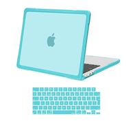 MOSISO Compatible avec MacBook Air 13 Pouces M5 M4 M3 M2 2026-2022,Coque Rigide TPU Souple Anti-Craquement&Anti-Traces de Doigts&Clavier pour MacBook Air 13,6" A3449 A3240 A3113 A2681,Turquoise