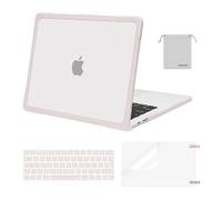 MOSISO Compatible avec MacBook Pro 13 2024-2016 M2 M1 A2338 A2251 A2289 A2159 A1989 A1708 A1706,Étui Rigide Plastique Pare-Chocs TPU Souple&Housse Clavier&Protecteur D'écran&Sac Rangement,Kaki