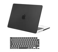 MOSISO Compatible avec MacBook Pro 14 Pouces M5 M4 M3 M2 M1 2025-2021 Pro Max A3434 A3112 A3185 A3401 A2918 A2992 A2779 A2442, Coque Rigide à Texture de Fibre Carbone à Pois & Peau Clavier,Noir