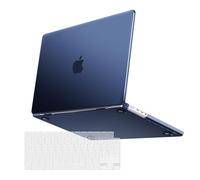 MOSISO Compatible avec MacBook Pro 16 2024-2021 M4 M3 M2 M1 A3403 A3186 A2991 A2780 A2485,Ultra-Mince Naturel Couleur d'origine de Protection Coque Dure en Plastique&Couvercle de Clavier,Bleu Minuit