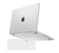 MOSISO Compatible avec MacBook Pro 16 2024-2021 M4 M3 M2 M1 A3403 A3186 A2991 A2780 A2485,Ultra-Mince Naturel Couleur d'origine de Protection Coque Dure en Plastique&Couvercle de Clavier,Translucide
