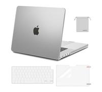 MOSISO Compatible avec MacBook Pro 16 2026-2021 M5 M4 M3 M2 M1 A3428 A3429 A3403 A3186 A2991 A2780 A2485 Pro Max,Coque Rigide en Plastique&Housse Clavier&Protecteur D'écran&Pochette,Givré