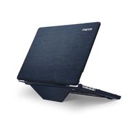 MOSISO Compatible avec MacBook Pro M4 M3 M2 M1 16 Pouces (2025-2021) A3403 A3186 A2991 A2780 A2485 Pro Max,Coque Rigide en Plastique avec Revêtement en Tissu Tricoté & Béquille Bliable,Brume Bleu