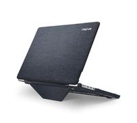 MOSISO Compatible avec MacBook Pro M4 M3 M2 M1 16 Pouces (2025-2021) A3403 A3186 A2991 A2780 A2485 Pro Max,Coque Rigide en Plastique avec Revêtement en Tissu Tricoté & Béquille Bliable,Espace Gris