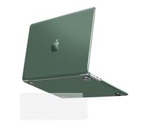 MOSISO Coque Compatible avec MacBook Air 13,6 Pouces M4 M3 M2,2025 2024 2023 2022 (A3240 A3113 A2681) avec Touch ID,Ultra Fine d'origine Étui de Protection&Couvercle de Clavier,Vert Minuit