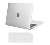 MOSISO Coque Compatible avec MacBook Air 13 Pouces 2021 2020 2019 2018 Version A2337 M1 A2179 A1932 avec Retina Display&Touch ID, Plastique Coque Rigide&Protection Clavier,Frost