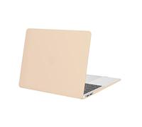 MOSISO Coque Compatible avec MacBook Air 13 Pouces 2022 2021 2020 2019 2018 Version M1 A2337 A2179 A1932 Retina Display Touch ID, Étui Rigide de Protection Housse Case Plastique, Abricot