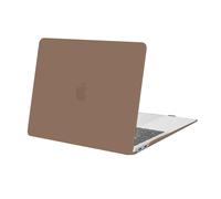 MOSISO Coque Compatible avec MacBook Air 13 Pouces M1 2021 2020 2019 2018 avec Retina Display Touch ID, Coque Rigide Protège Compatible avec MacBook Air 13,3 Pouces A2337 A2179 A1932, Brun Caramel