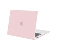 MOSISO Coque Compatible avec MacBook Air 13 Pouces M1 A2337 A2179 A1932, Coque Rigide Protège Compatible avec MacBook Air 13 Pouces 2021 2020 2019 2018 Retina Display Touch ID, Quartz Rose