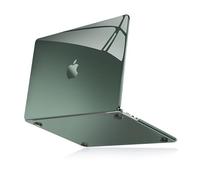 MOSISO Coque Compatible avec MacBook Air 13 Pouces M4 A3240 M3 A3113 M2 A2681 2022-2025 Version,Dépasser Beauté Naturelle Étui Plastique Rigide Protection pour MacBook Air 13,6 Pouces,Vert Minuit