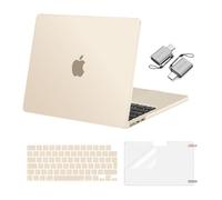 MOSISO Coque Compatible avec MacBook Air 13 Pouces M5 M4 M3 M2 2026-2022