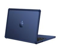 MOSISO Coque Compatible avec MacBook Air 13 Pouces M5 M4 M3 M2 2026-2022 | Antifissure Coque Rigide Renforcée avec Bumper TPU Pour MacBook Air 13,6 Pouces A3449 A3240 A3113 A2681,Bleu Minuit