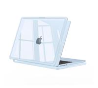 MOSISO Coque Compatible avec MacBook Air 13 Pouces M5 M4 M3 M2 2026-2022 | Coque Rigide Haute Transparence Finition Cristal avec Coins Amortisseurs,Pour A3449 A3240 A3113 A2681,Bleu Ciel