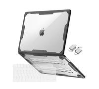 MOSISO Coque Compatible avec MacBook Air 15 2025 2024 2023 M4 A3241 M3 A3114 M2 A2941,Géométrique Symétrique Housse Rigide Plastique avec Pare-Chocs TPU&Housse Clavier&2 Adaptateur Type C,Transparent