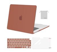 MOSISO Coque Compatible avec MacBook Air 15 Pouces M4 A3241 M3 A3114 M2 A2941 2025 2024 2023 Retina Display Touch ID, Étui Rigide&Housse Clavier&Protecteur D'écran&Sac Rangement,Rouge Grenat