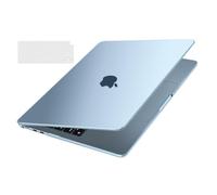 MOSISO Coque Compatible avec MacBook Air 15 Pouces M5 M4 M3 M2 2026-2023 A3448 A3241 A3114 A2941,Ultra-Mince Étui Rigide Naturel Couleur d'origine Case de Protection & Housse Clavier, Bleu Ciel