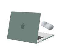 MOSISO Coque Compatible avec MacBook Air 15 Pouces M5 M4 M3 M2 2026-2023 | Coque de Protection avec Repose-Poignets Coussin d'Air, Pour MacBook Air 15 Pouces A3448 A3241 A3114 A2941,Vert Minuit