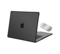 MOSISO Coque Compatible avec MacBook Air 15 Pouces M5 M4 M3 M2 2026-2023 | Coque Rigide Cadre TPU Souple Anti-rayures&Anti-traces Doigts,Repose-poignets avec Coussin d'Air,Noir