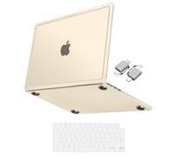 MOSISO Coque Compatible avec MacBook Air 15 Pouces M5 M4 M3 M2 2026-2023 | Set 3-en-1 Coque Rigide Anticasse Coins Renforcés,Pour Macbook Air 15" A3448 A3241 A3114 A2941,Lumière Étoiles