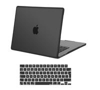MOSISO Coque Compatible avec MacBook Air M4 15 Pouces 2025-2023 M3 M2 A3241 A3114 A2941, Coque Cadre TPU Souple Anti-Fissures Rigide & Protection Clavier,Noir