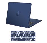 MOSISO Coque Compatible avec MacBook Air M4 15 Pouces 2025-2023 M3 M2 A3241 A3114 A2941, Coque Cadre TPU Souple Anti-Fissures Rigide & Protection Clavier,Bleu Minuit